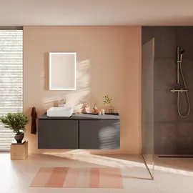 Hansgrohe Xilesa E Waschtischunterschrank 2 Schubkästen, Schiefergrau matt