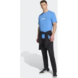 adidas Essentials Linear Single Jersey ray blau L