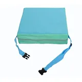 Chickwin Sitzerhöhung Stuhl Kind, Waschbar Baby Tragbar Sitzkissen Kinder Tragbares Boostersitze Verstellbar Zerlegbar Kleinkind Sitzerhöhung Kissen für Esstisch Reise (blau,32x32x8cm)