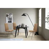 Polsterstuhl STRESSLESS "Laurel", braun (taupe paloma, schwarz matt), B:57cm H:105cm T:60cm, Leder PALOMA: PALOMA ist ein durchgefärbtes Semianilin-Möbelleder mit natürlicher Narbung., Stühle, Polsterstuhl, High Back, Größe L, mit Beinen aus Stahl in Schwarz matt