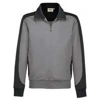Hakro Sweatjacke Contrast Mikralinar® 477, titan/anthrazit, XS