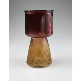 AM Design Windlicht aus Glas Braun
