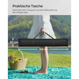 Songmics Hängematte mit Gestell, Hängemattengestell aus Metall, bis 200 kg belastbar,