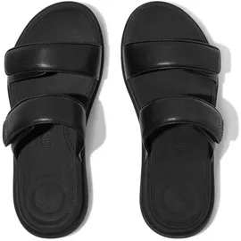 FitFlop F-MODE GO ADJUSTABLE TWO-BAR BUCKLE SLIDES Schwarz 40