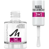 Manhattan Nail Treatment 7in1 Multi Benefit, transparente Nagelpflege für kräftige, lange und aufgehellte Nägel, 12 ml