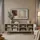 [en.casa] Boxholm Lowboard 160 x 30 x 56,5 cm Sandfarben Metall/Spanplatte