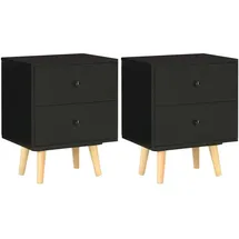 vidaXL Nachtschrank 40 x 30 x 50 cm Schwarz
