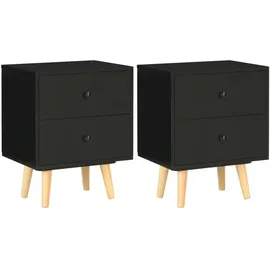 vidaXL Nachtschrank 40 x 30 x 50 cm Schwarz