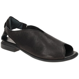 THINK! »Kamaa«, Sommerschuh, Sandale, Blockabsatz,in leicht glänzender Optik, schwarz - Sandalette f?r Damen