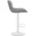 deluke Barhocker RAGAD 49 x 51 x 85 cm Grau/Weiß