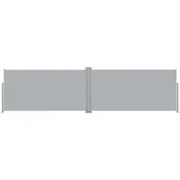 vidaXL Ausziehbare Seitenmarkise 160 x 600 cm grau 42180