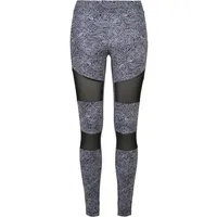 URBAN CLASSICS Tech Aop Kurze Leggings Black Zen M