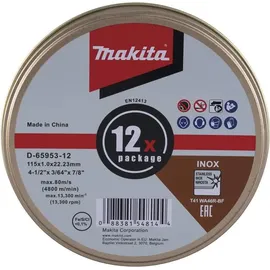 Makita D-65953-12 Trennscheibe 115 mm 12 St.