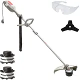 Ikra mogatec IKRA Elektro Sense IES 1000 C, 1000 W mit Ersatzspule, 3-Zahn-Messer, Schultergurt & Schutzbrille