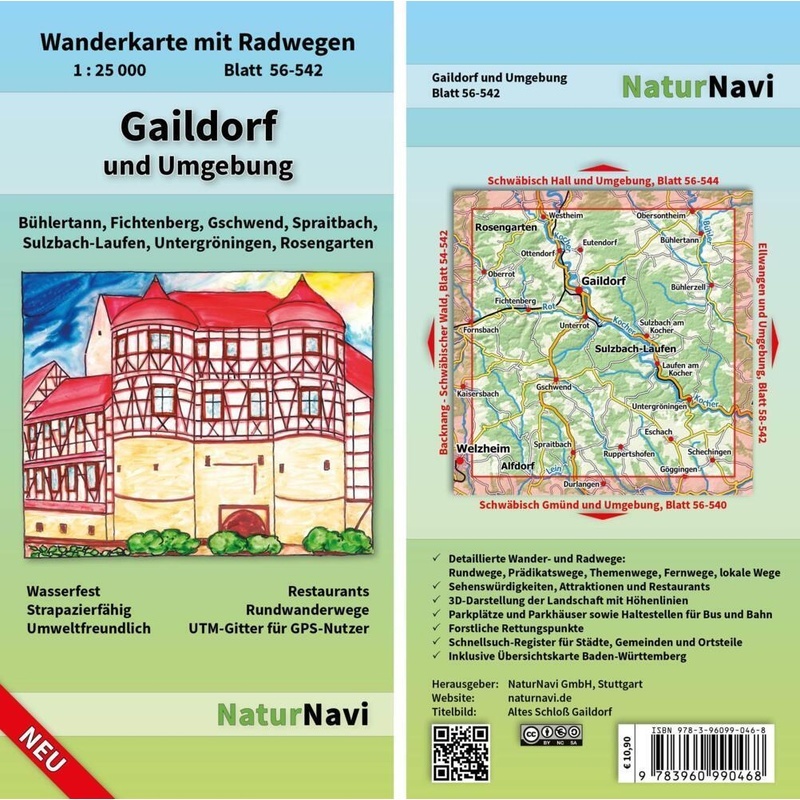 Gaildorf Und Umgebung, Karte (im Sinne von Landkarte)
