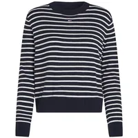 Tommy Jeans Essential - Pullover - Damen - Blue/White - S