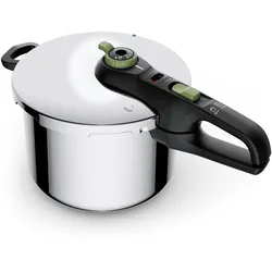 Tefal Schnellkochtopf »Secure Trendy«, Edelstahl, (1 tlg.), Dampfkochtopf, Garregler,Sicherheitsvorrichtung,Korbeinsatz, Induktion, 37816968-0 edelstahlfarben 8 l + Ø 27,65 cm + Höhe 25,05 cm