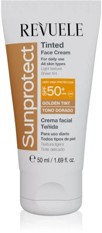 Revuele Sunprotect Tinted Face Cream tönende Schutzcreme SPF 50+ Farbton Golden Tint 50 ml