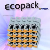 120 VARTA Hörgerätebatterie Ecopack Typ13 Hörgerät 7,9 x 5,4 mm