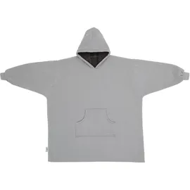 s.Oliver Lounge Hoodie Decke mit Ärmeln 100 x 100 cm Grau