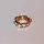 Liebeskind Berlin Fingerring Glass Heart - Gr. 56 - in Gold - wasserfest & hautfreundlich