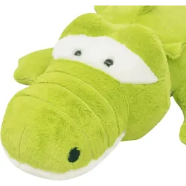 vidaXL Kuscheltier Krokodil 150 cm Grün
