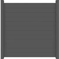 GROJA Lumino Steckzaun Quadratisch Anthrazitgrau 180 cm x 180
