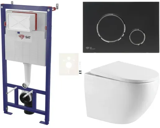 SAT Wand-WC Set für Vorwandmontage SIKOSSREX6778K