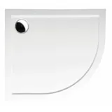 Polysan Duschwanne RENA L Viertelkreis 90x80x4cm, R550, links