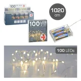 Cepewa LED Lichterkette Mikro 100er Timer 73637 - silber