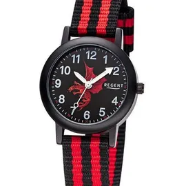 REGENT F-1476 Gehäuse 32 mm Quarz schwarz Armbanduhr