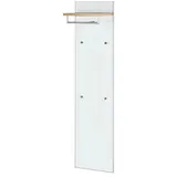 Möbel Kraft Garderobenpaneel ¦ weiß ¦ Glas,Holzwerkstoff ¦ Maße (cm): B: 42 H: 170 T: 27.0