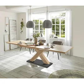 Mäusbacher Komfort 180 x 76 x 90 cm Asteiche/Schwarz