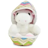 KÖGLER Emily, Mini Einhorn aus Plüsch im Ei, 13 cm groß, kleines Plüschtier zum Kuscheln und Liebhaben, als kleines Geschenk für Kinder, Jungen und Mädchen