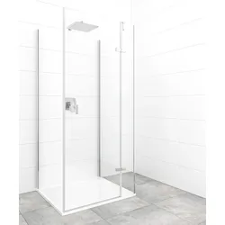 Hüppe Strike New Duschkabine U-Form Quadrat 90x90 cm SIKOKHU9090TCRP