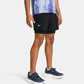 Under Armour Launch 5'' 2in1 Laufshorts Herren 001 black/black/reflective L
