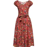 Queen Kerosin Sommerkleid Hawaii rot 38