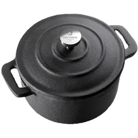 CHEF CUISINE Mini Cocotte Topf-Set 2-tlg. Cocotte + Salzfass