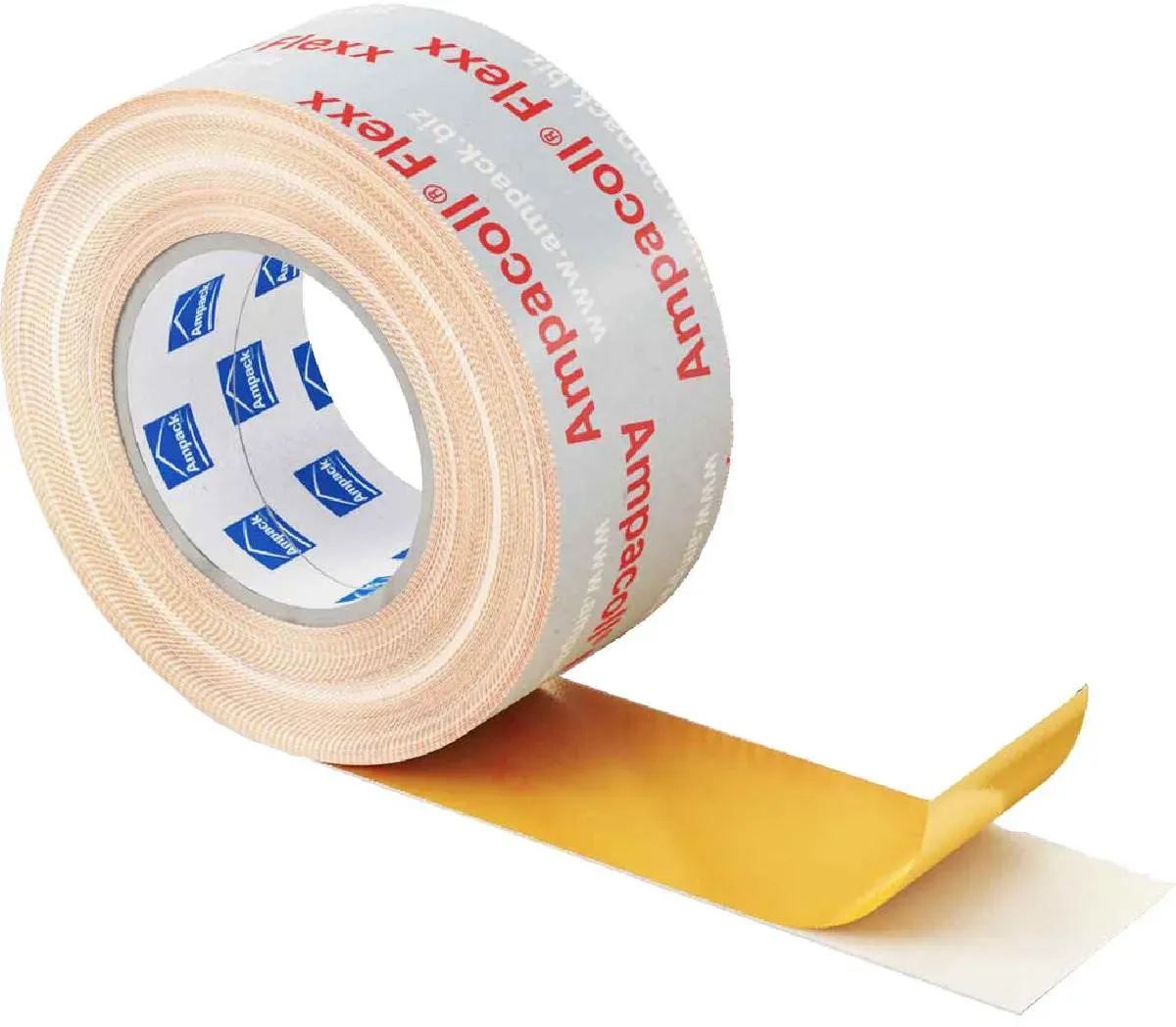 Ampack Ampacoll Acrylklebeband Flexx Pro 60mm x 40m für Innen und Außen, Reißfest & Hohe Klebkraft