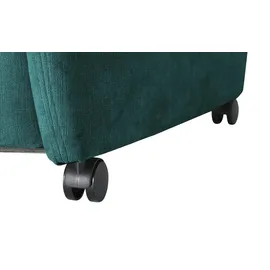 Polstermöbel Oelsa Fernsehsessel Andorra Mikrofaser 87 x 108 x 110 cm Türkis/Petrol mit Rollen