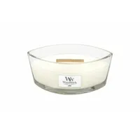 Woodwick Linen-Duftkerze 453 g weiß