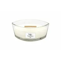 Woodwick Linen-Duftkerze 453 g weiß