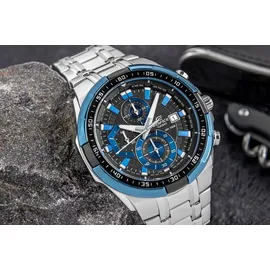 Casio Edifice Classic Efr-539d-1a2vuef Uhr Silver / Blue One Size