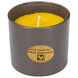 Kerzenfarm Hahn Bienenwachs Kerze im Trendglas sand