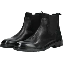 BULLBOXER Stiefelette Stiefelette Leder/Textil | Schwarz 43