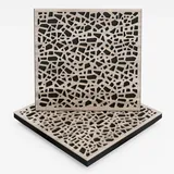 2er-Pack – Schallabsorptions-Diffusions-Akustikpaneel | 50x50x5cm | Absorption – Diffusion – Reflexion – Schalldämmung | Dekorative Akustiklösung | Farbe: [Sonoma | x2 P32]