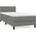 vidaXL Boxspringbett 100 x 200 cm Dunkelgrau