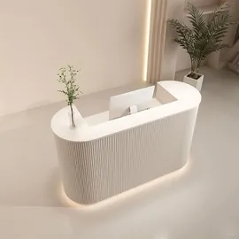 360Home Salon Empfangstisch Theke Tresen Kasse Laden Beige