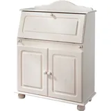 Home Affaire Sekretär HOME AFFAIRE "Mette, Schreibtisch im Landhausstil", weiß, B:82cm H:107cm T:39cm, Sekretäre, Sekretär, aus Massivholz, Breite 82 cm