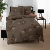 KAEPPEL Swing Floral Braun 135 x 200 cm + 80 x 80 cm